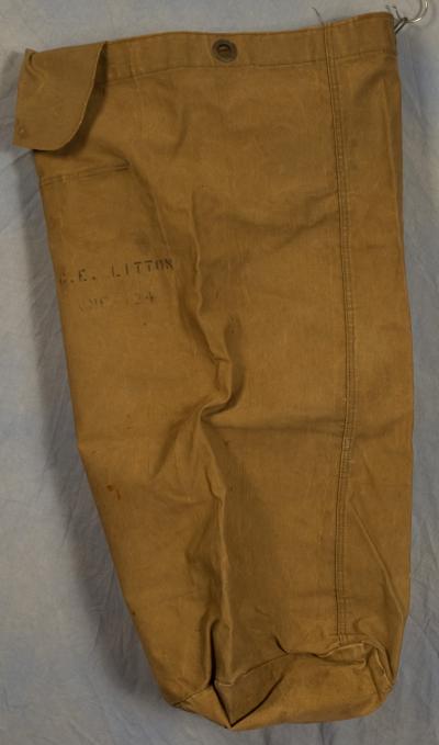 SOLD Archive Area-- WWII USMC Duffle Bag VMF-124