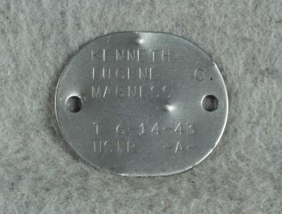 WWII USNR Navy Dog Tag Kenneth Magness