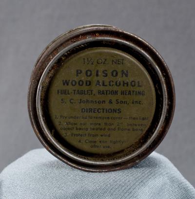 WWII Wood Alcohol Fuel Tablet Heating Ration