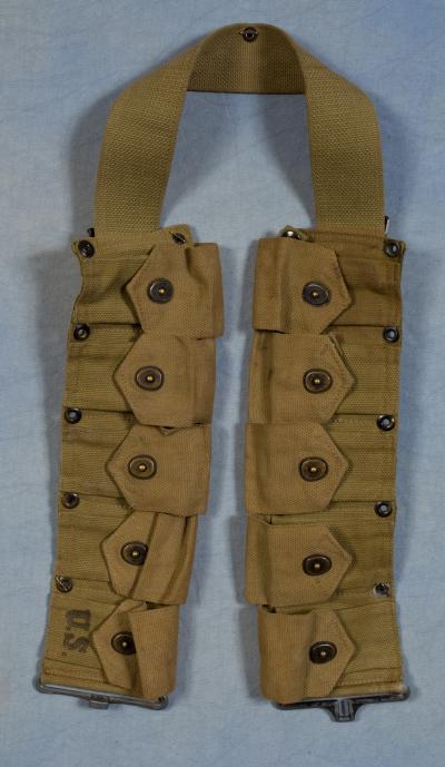 SOLD Archive Area-- WWII M1 Garand Ammo Cartridge Belt 1943