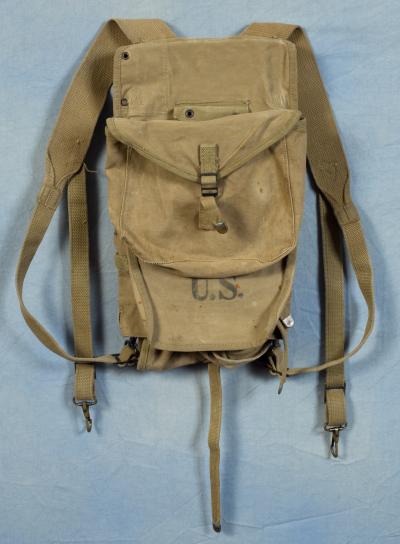 SOLD Archive Area-- WWII M1928 US Army Haversack Pack & Mess Can Pouch