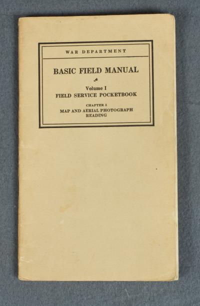 WWII US Army Basic Field Manual Book 1938