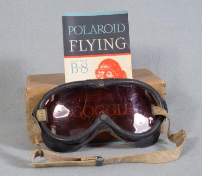 WWII B-8 Flying Goggles M1944 Polaroid Aviation