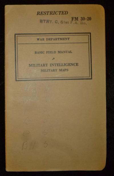 WWII FM 30-20 Military Intelligence Maps