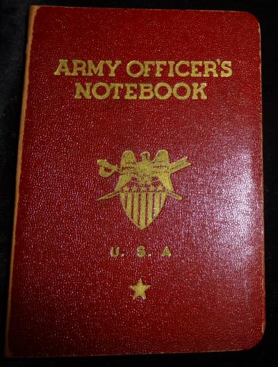 WWII Army Officers Notebook