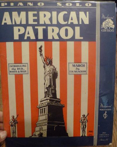 WWII American Patrol Piano Sheet Music