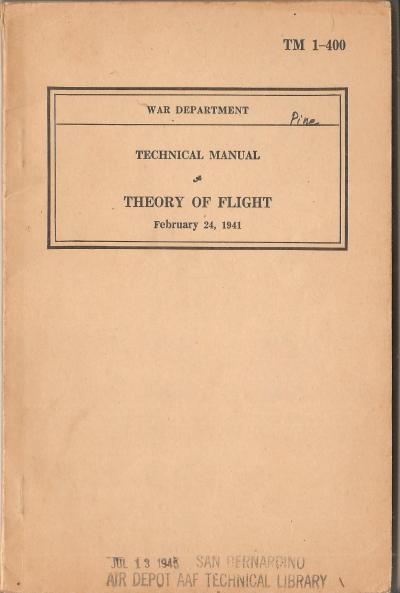 WWII Theory of Flight Manual TM 1-400