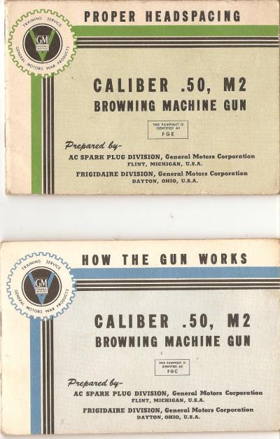 Browning Machine Gun M2 50 Caliber Manuals