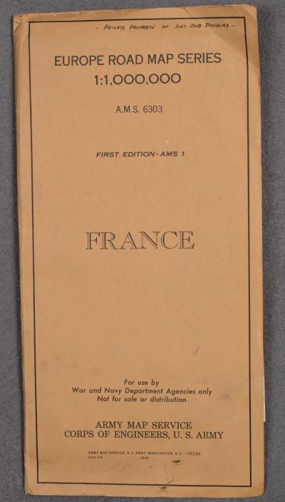 WWII Army Map France Corps of Engineers