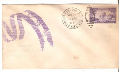 USS Shad Keel Laid Envelope 1941