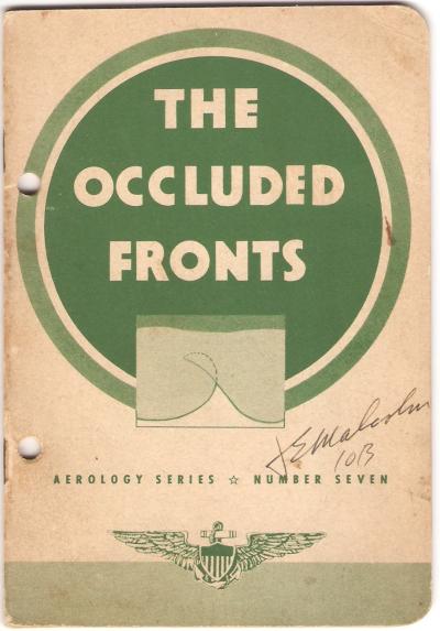 USN Aerology Flight Weather Manual Occluded Fronts