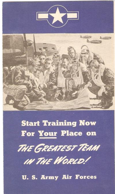 WWII USAF Army Air Forces Recruitment Brochure
