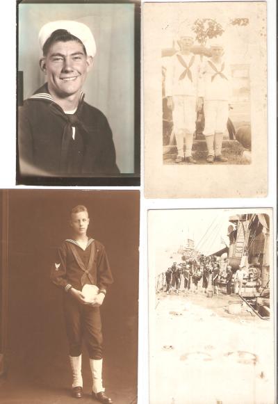 WWII era Photograph Grouping 5 Different USN Navy