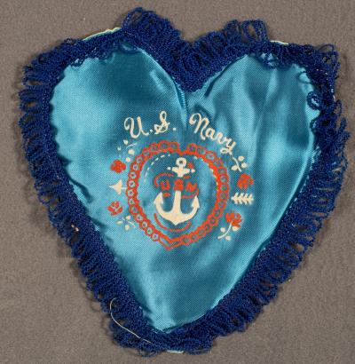 WWII USN Navy Sweetheart Pillow