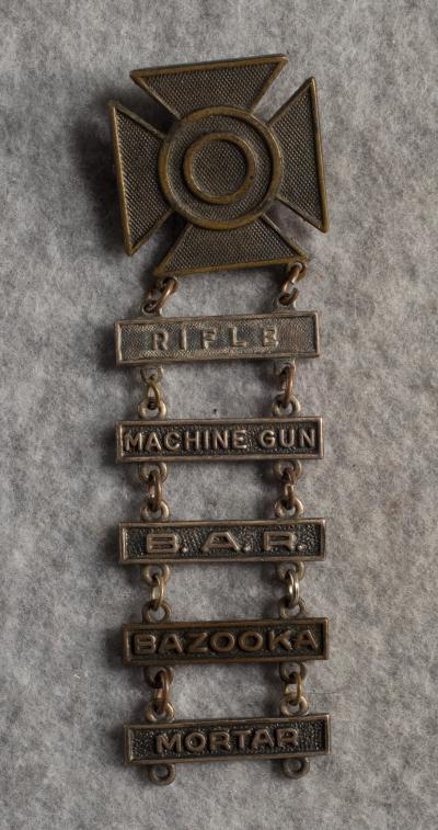 WWII Army Sharpshooter Badge Bazooka 5 Bar