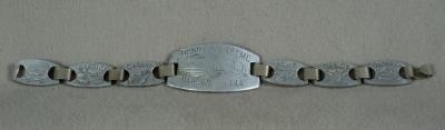 WWII Italian Souvenir Do Not Forget Me Bracelet