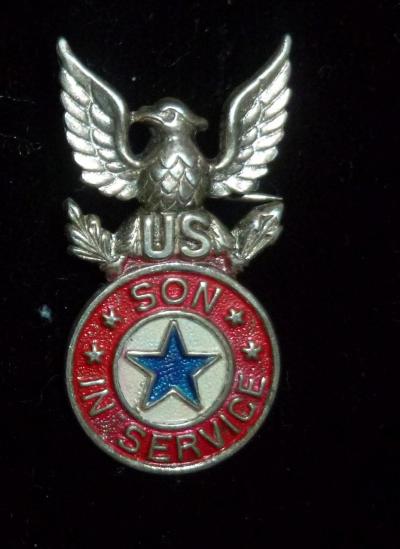 WWII Son in Service Sweetheart Pin