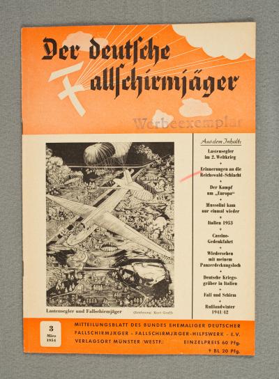 German Fallschirmjager Paratrooper Magazine 1954