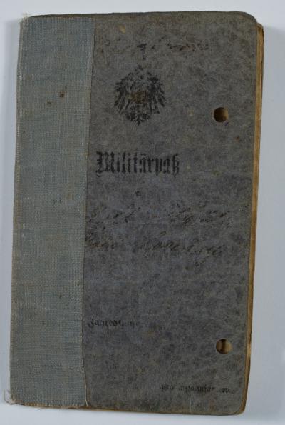 WWI German Military Pass Soldbuch Infantry