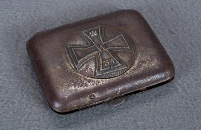 Iron Cross EK Cigarettes Case Wehrmacht WW2 WK2 Iron Cross Cigarette Case