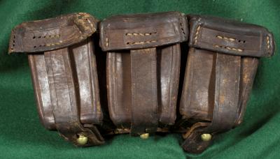 WWI Brown Leather Mauser Ammo Pouch 
