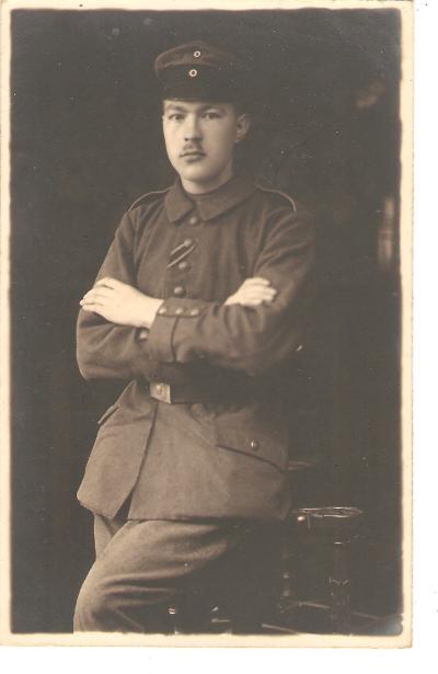 WWI Imperial German Decorated Soldier Postcard