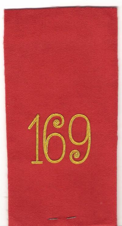 WWI German 169th Infantry Shoulder Board