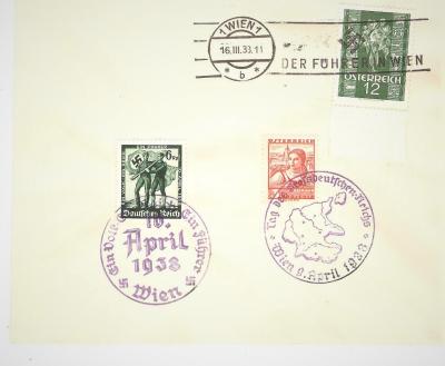 SOLD Archive Area-- Austrian German Anschluss Envelope 1938