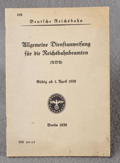 Allgemeine Dienstanweisung Reichsbahnbeamten 