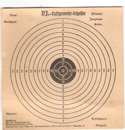 DJ HJ Shooting Target Luftgewehr Scheibe