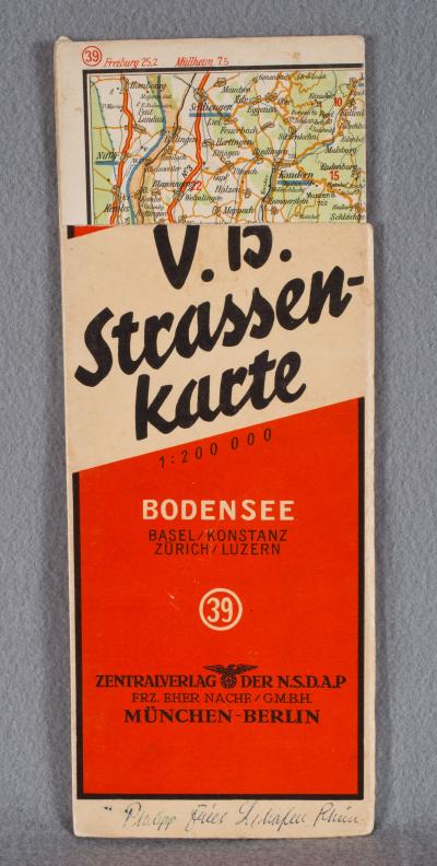 WWII NSDAP German Street Map Bodensee