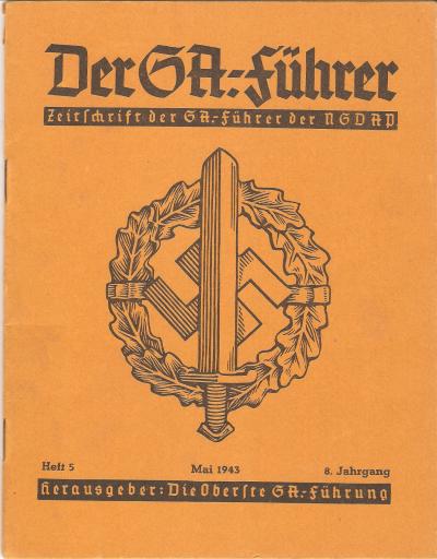 Der SA Fuhrer The SA Leader Journal May 1943