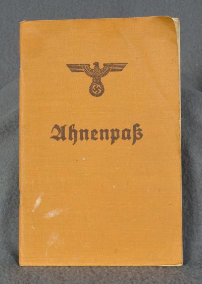 WWII German Ahnenpass Ancestry Pass 