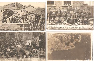 WWI German 8 Picture Postcards Soldiers
