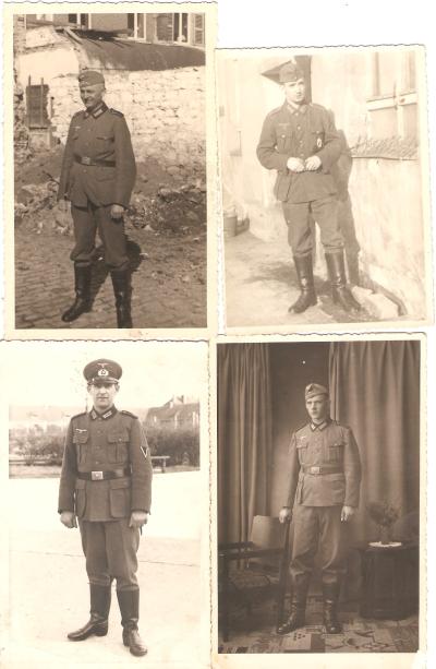 WWII German 8 Picture Postcards Army Soldiers