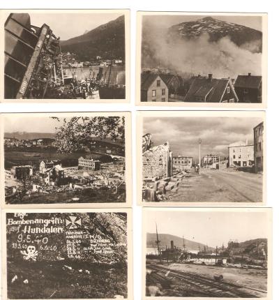 WWII German Photo Lot of 6 Narvik