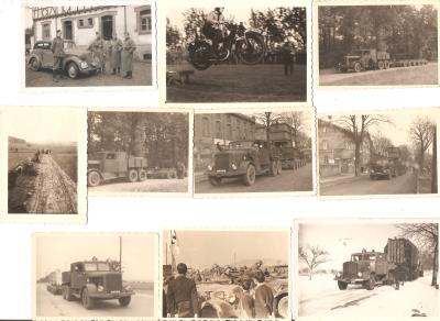 WWII German Picture Lot of 10 Vehicles