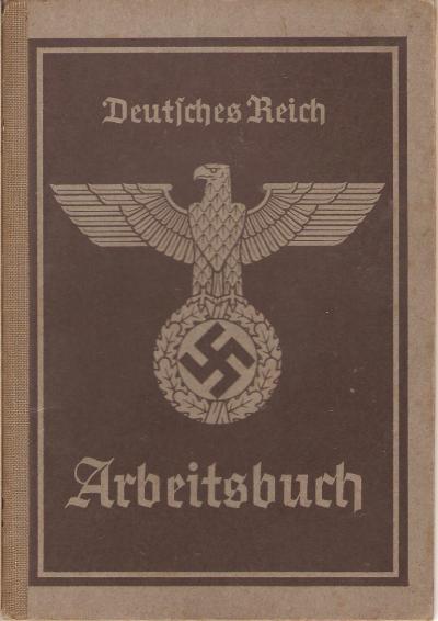 WWII German Arbeitsbuch