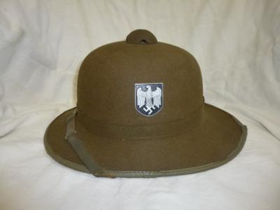 WWII German WH DAK Pith Helmet