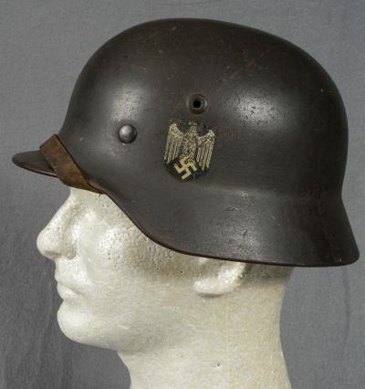 SOLD Archive Area-- German Heer Single Decal M40 Army Helmet