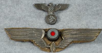 RBD Reichsbahn Visor Cap Insignia Eagle