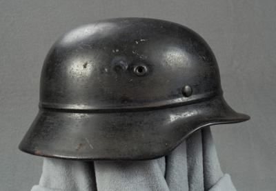 WWII German Beaded Luftschutz M40 Helmet 