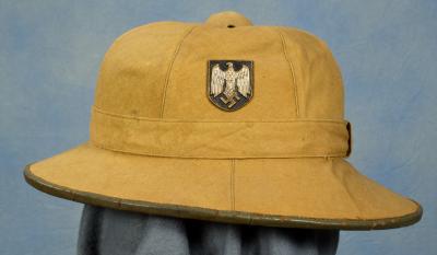 WWII German DAK Pith Helmet 1st Pattern