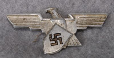 WWII Werkschutz Factory Police Cap Eagle