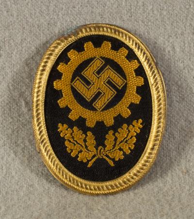 WWII German DAF Visor Cap Badge
