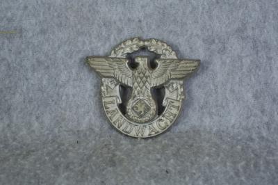 WWII Rural Landwacht Police Cap Badge