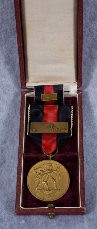 Cased Czech Anschluss Medal Sudetenland