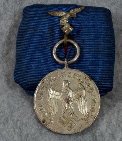 SOLD Archive Area-- Parade Mount Luftwaffe 4 Year Service Medal