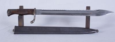 WWI German Sawback Butcher Bayonet A.G. 1916