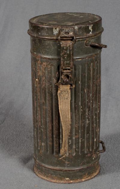 WWII German Gas Mask Canister Can